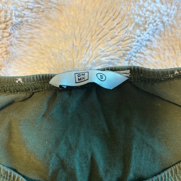 Vintage dnmx green and white floral top with button down detail - Picture 2 of 4